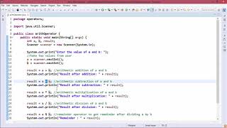Java Essentials - Arithmetic operators in java