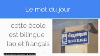 Le mot du jour en français : bilingue