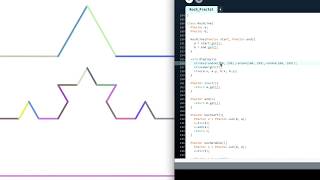 Programming Art #39 KochFractal_3ăProcessingă