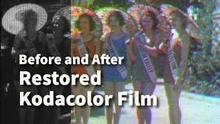 Before and After Restored Kodacolor Film | Segments from Pageant of Pulchritude and Oleanders (1931)