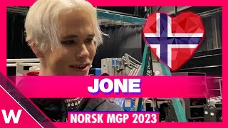 🇳🇴 Jone "Ekko inni meg"  | Melodi Grand Prix 2023 (INTERVIEW)