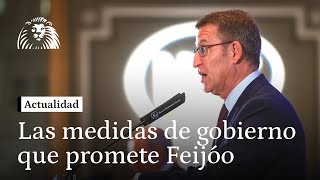 Feijóo promete recuperar la sedición y aumentar las penas por corrupción en sus primeros 100 días