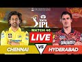 Live CSK vs SRH IPL 2024 Match | Hyderabad vs Chennai Live Match Score | IPL Live Score & Commentary