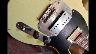 Waterslide T-Style Coodercaster w/Mojo Ozark-Style Lap Steel \u0026 Guyatone-Spec Gold Foil Pickups