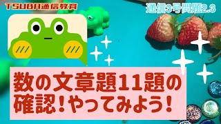 【ペーパー】数の文章題11の確認！！やってみよう！！小学校受験