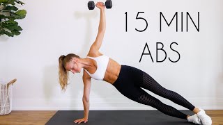 15 MIN TOTAL CORE/AB WORKOUT (At Home Equipment Optional)