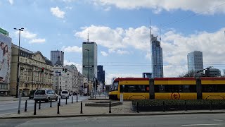 🇵🇱 Warszawa, Polska. Ulica Marszałkowska, Centrum. [4K]