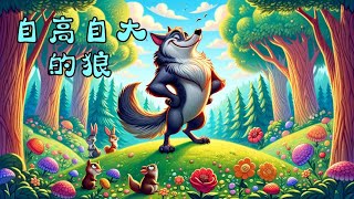 《 伊索寓言 :  自高自大的狼 》幼儿睡前故事 | 经典童话绘本 | 亲子阅读 | 睡眠音乐 Bedtime stories for kids | Sleep music