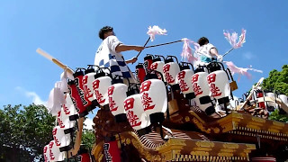 田邊区だんじり宮出　（鷺ノ宮神社）　保久良神社　Ｈ29・5・5