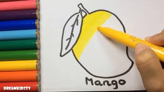 Learning colors with Draw Mango , Art Colors With Colored Markers