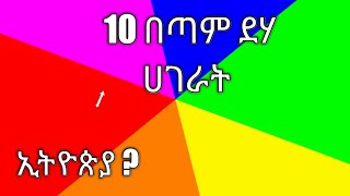 Top 10 poorest country in the world     (10ሩ የአለማችን በጣም ደሀ ሀገሮች)