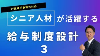 65歳雇用時代を見据えた人事賃金制度の見直し方③