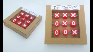 How to make Tic Tac Toe cardboard game | Diy cardboard game
