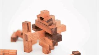 Wooden Crystal Puzzle (Interlock) solution