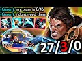 THIS FULL CRIT GAREN CAN SOLO CARRY (A LITERALL 1v5, NO ASSISTS)