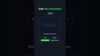CSS Flex Direction Explained #css #flexbox #flexdirection