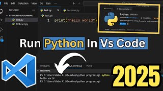 How To Run PYTHON in VS Code | Complete python setup in Vs Code | #python #vscode #2025