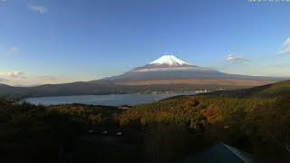 富士山ライブ動画 2020年10月の山中湖高台 タイムラプス