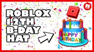 How To Get The Free 12th Birthday Cake Hat Working Roblox - the code for 12th birthday cake hat in roblox