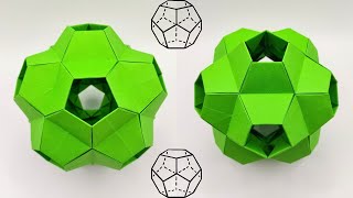 Origami KUSUDAMA TURTLE | How to make a paper kusudama turtle