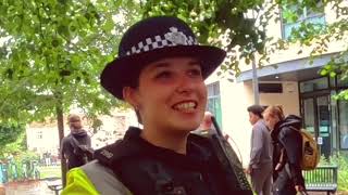 Friendly Avon and Somerset police at the Bristol Harbour Festival