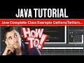 Java Complete Class Example with Getters Setters Constructor Instances | Object Passed as Parameter