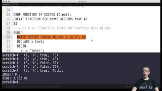 Advanced SQL — Chapter #07 — Video #53 — PL/SQL: block structure, variable declarations and scoping