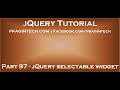 jQuery selectable widget