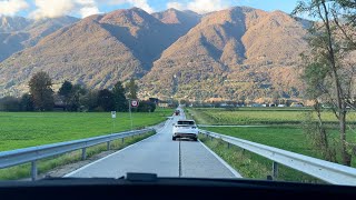 From Italy to Switzerland Road Trip 4K 60 FPS w/ Progressive House Music