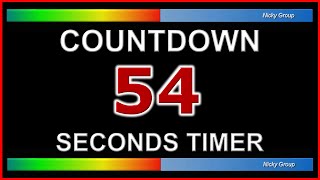 ⏰ 54 Seconds Timer - Countdown Full HD 1080p - Background Relaxing Music