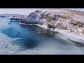 4k drone footage of a coastal area of arctic ocean