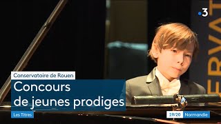 Guillaume sur TV France 3 Normandie pour le Concours musical international des jeunes talents