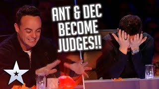 Ant and Dec TAKE OVER from Simon Cowell as JUDGE! | Britain's Got Talent