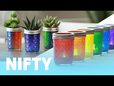 Rainbow Mason Jars Rainbow Mason Jars
