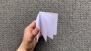 How to make a book with a sheet of A4 paper (No glue/ Super easy)