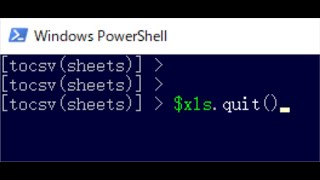 Convert Excel(multiple sheets) to CSV using powershell.