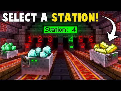 Automatic RAILWAY STATION TRANSPORT System! - Minecraft Tutorial Automatic RAILWAY STATION TRANSPORT System! - Minecraft Tutorial