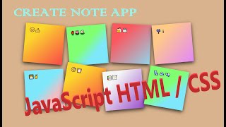 App to Create Sticky Notes 📝 Project JAVASCRIPT HTML CSS