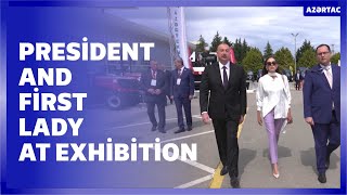 President and First Lady viewed the 16th Caspian Agro and the 28th InterFood Azerbaijan exhibitions