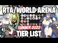 RTA/WORLD ARENA TIER LIST ! - 2022 Summer - Epic Seven