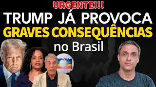 URGENTE! - TRUMP já provoca graves consequências no Brasil. Epidemia no jornalismo