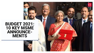 Budget 2021: 10 key takeaways from FM Sitharaman’s announcements for MSME sector