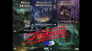 Unboxing All The Mansions of Madness Expansions! w/ BONUS Storage Solution