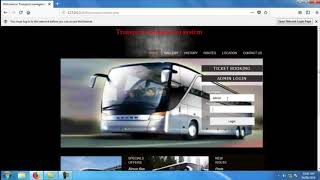 Transport Management System | Student Projects