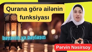 Qurana görə ailənin funksiyası