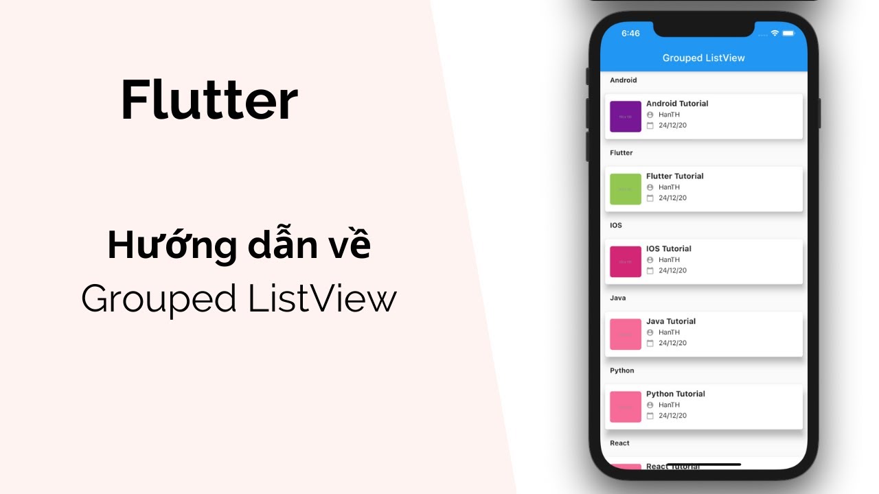 Flutter: Hướng Dẫn Về Grouped ListView - YouTube