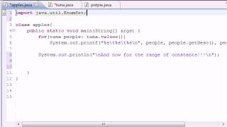 Java Programming Tutorial 45 EnumSet range YouTube