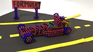 DIY How TO Make A CAR OF FORMULA 1 -F1- OF MAGNETIC BALLS !!!
