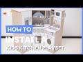 How to Install the Kids Corner Wooden Kitchen Playset | TP10063#costway #howto