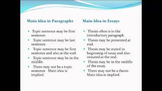 Main Idea Part 3